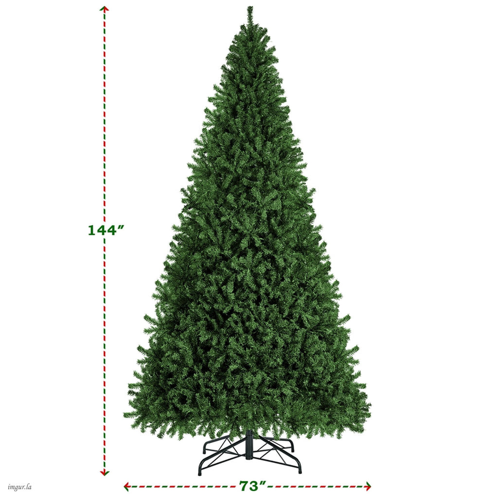 Alden Design 4FT Artificial Pre-lit Christmas Fir Tree with Foldable Stand,70 LED Warm Lights,Black