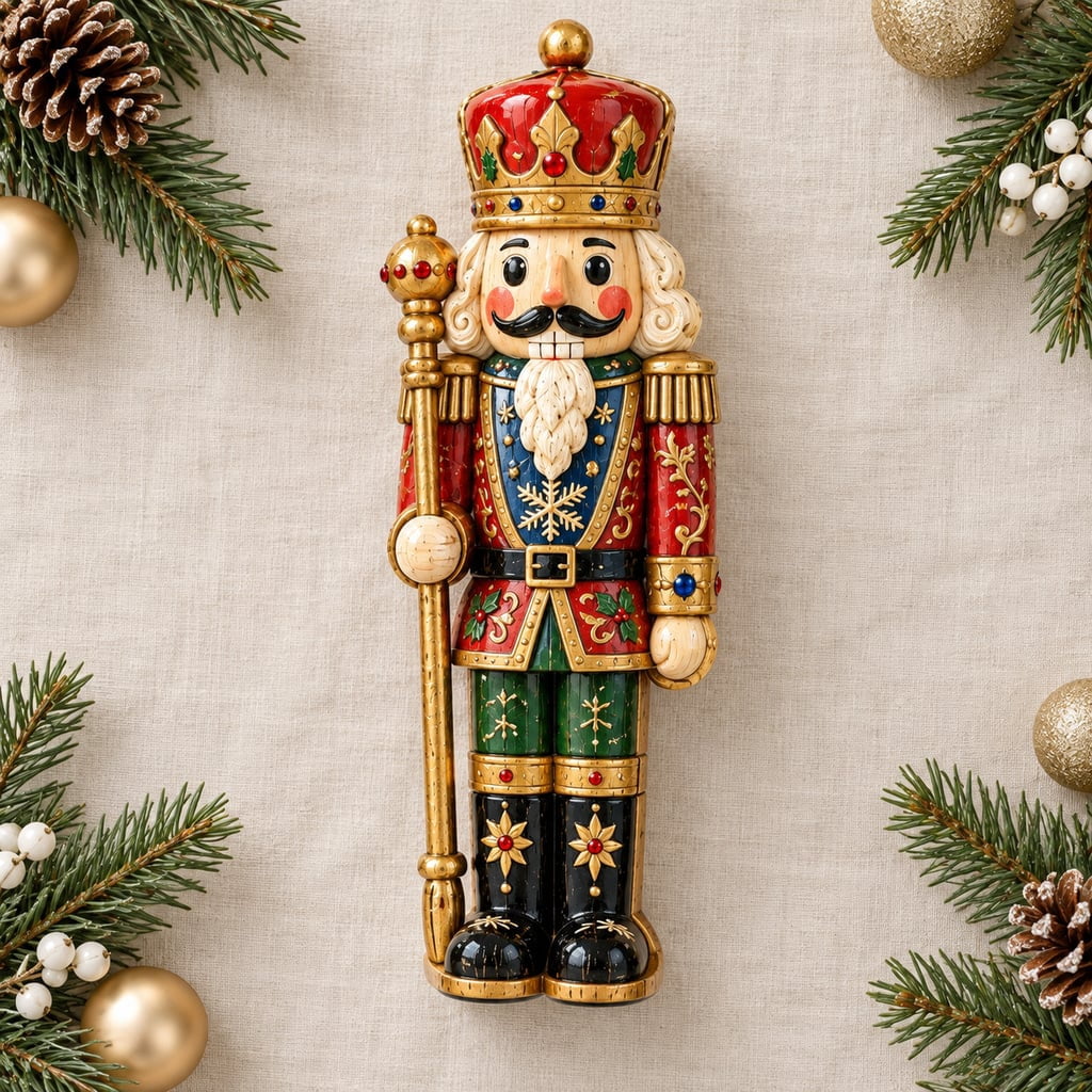 Christmas Nutcracker Wooden Figurine