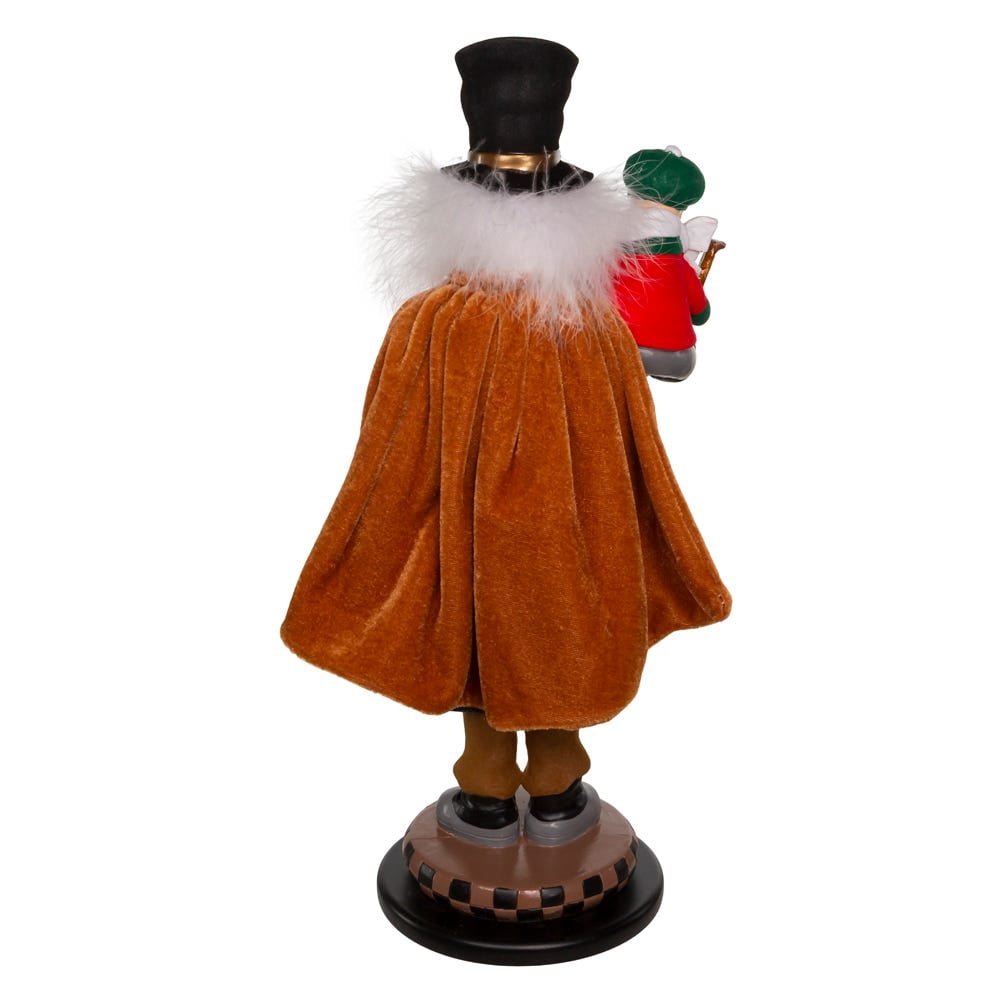Kurt Adler Bob Cratchit and Tiny Tim Nutcracker Christmas Decoration, 17"