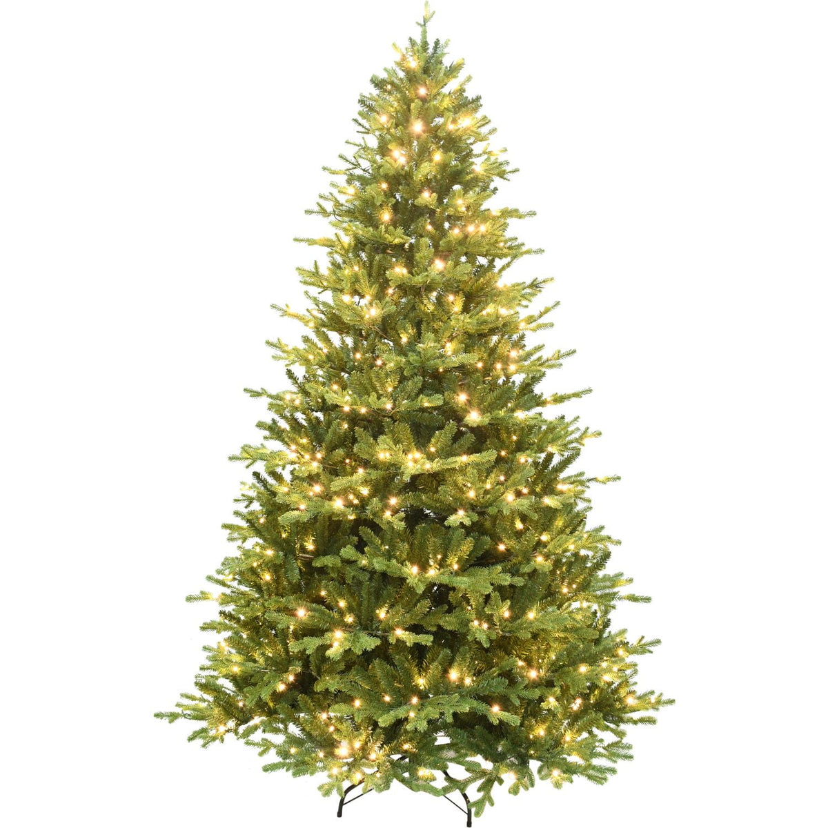 Fraser Hill Farm Prelit LED Warm White Slim 9-ft Artificial Christmas Tree, FFOP090-5GR