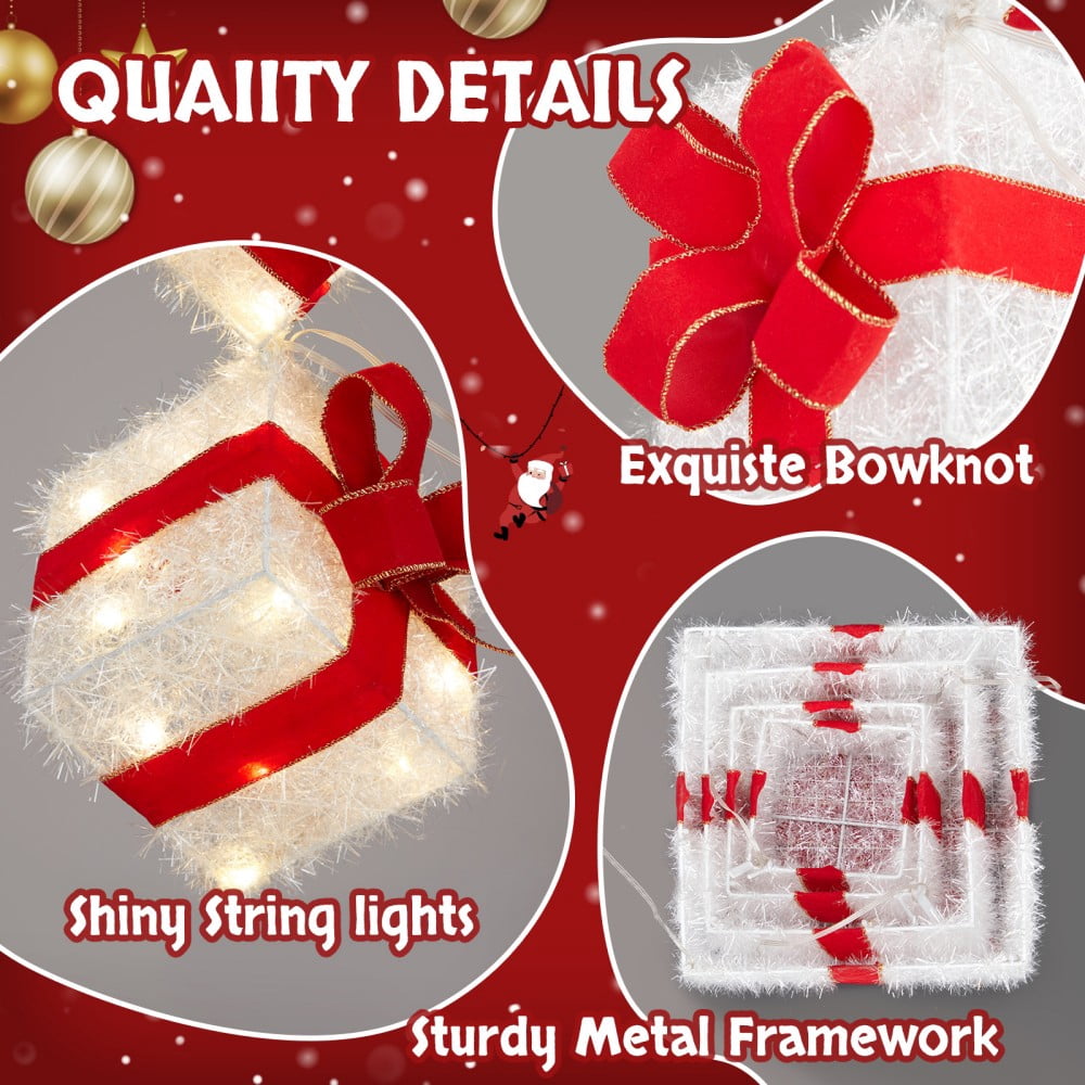 JOY Letter Sign Decoration - Lighted Home Scene Yard Sign Decor with Warm White Light - Indoor Outdoor Christmas Display for Lawn Garden - 47.2in Tall