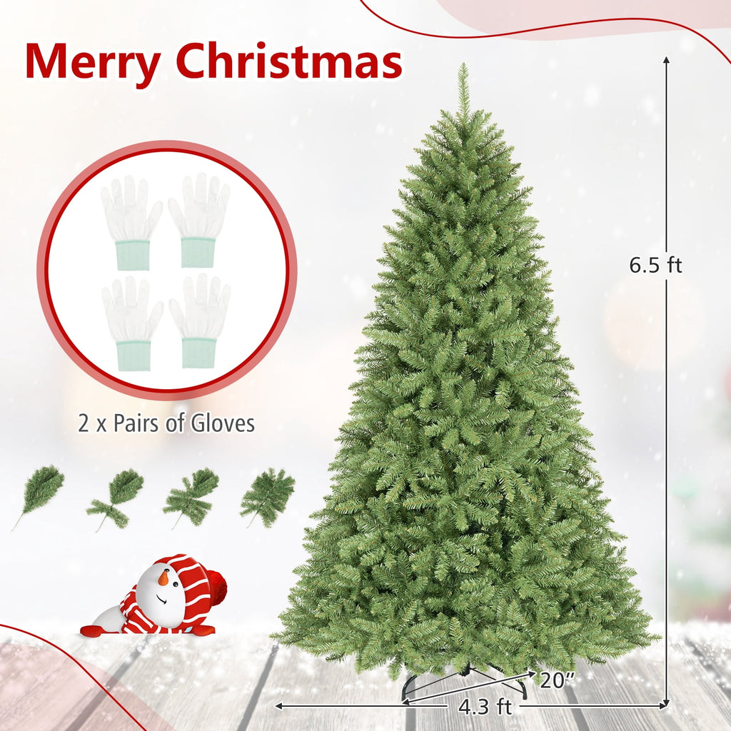 Costway 4 ft Artificial Christmas Tree with 559 Lush PVC Branch Tips & Folding Metal Stand