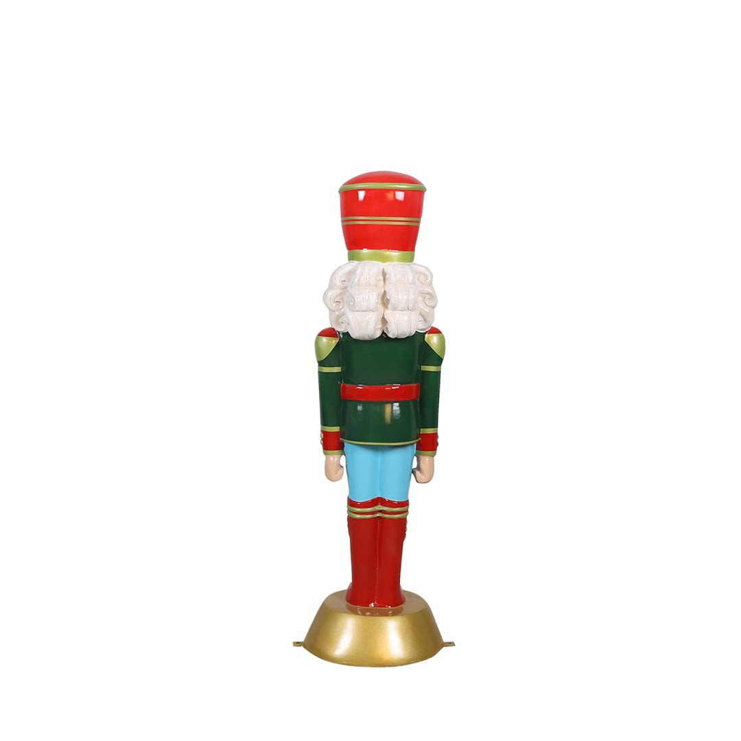 American Christmas Nutcracker 4Ft - White/Green