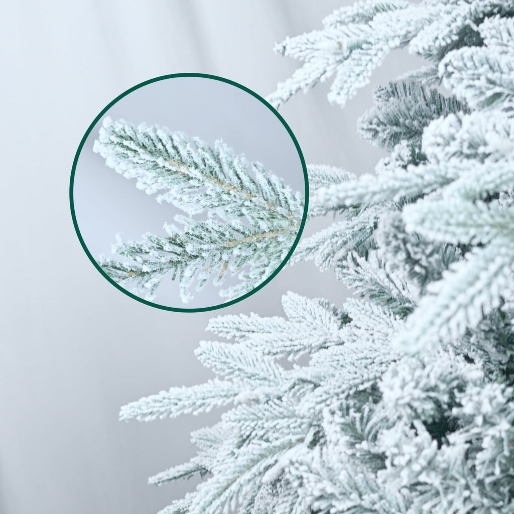 Makeatree 5ft Pre-lit Christmas Tree with 250 LED Lights, Aspen Fir, Layered & Sparse Design, Hinged Artificial Green Christmas Tree with PE&PVC Branch Tips, Fake Xmas Tree Indoor
