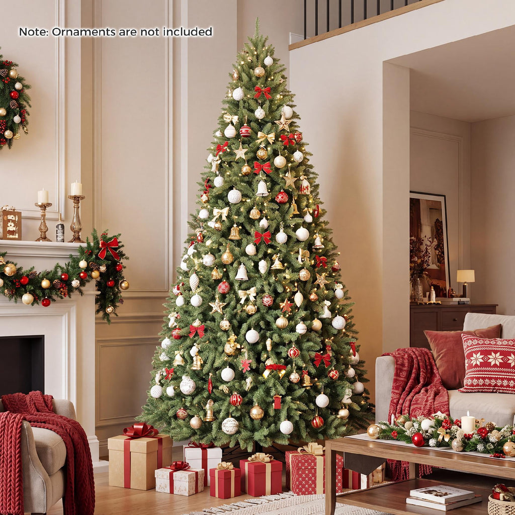 Costway 4 ft Artificial Christmas Tree with 559 Lush PVC Branch Tips & Folding Metal Stand