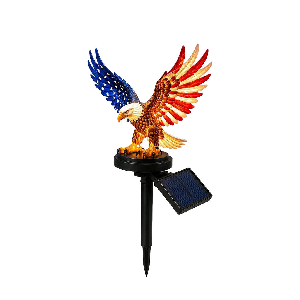 Clearance! 250th Anniversary Solar Garden Lights, Patriotic Eagle Decor for Yard, Solar Powered Stake Light for 4th of July Halloween, Christmas Pathway Walkway, 1 Pack