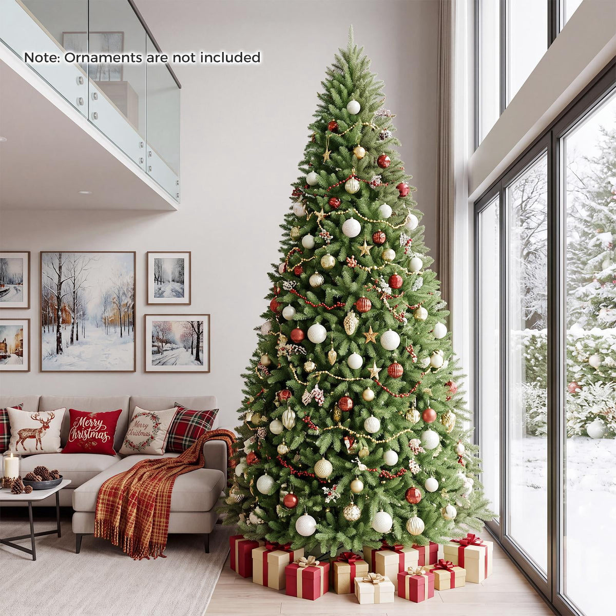 Costway 4 ft Artificial Christmas Tree with 559 Lush PVC Branch Tips & Folding Metal Stand