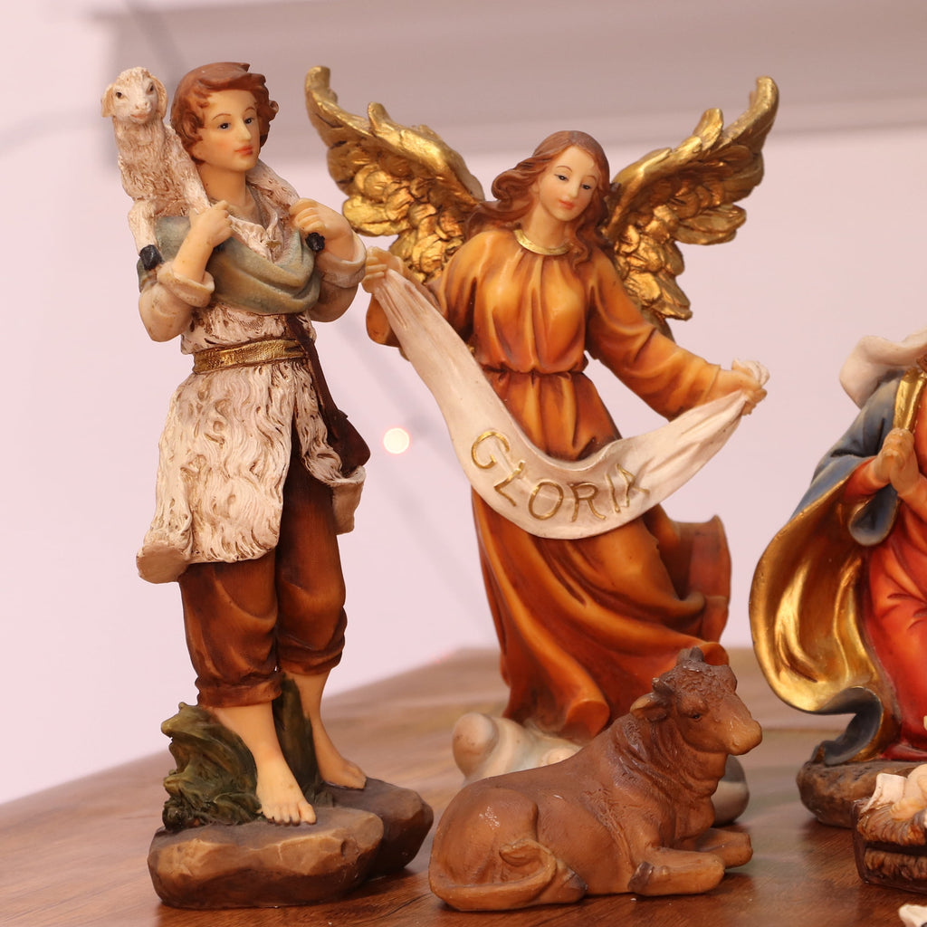 Nativity Set Scene Christmas Ornament Indoor Gift 11 Piece 8''