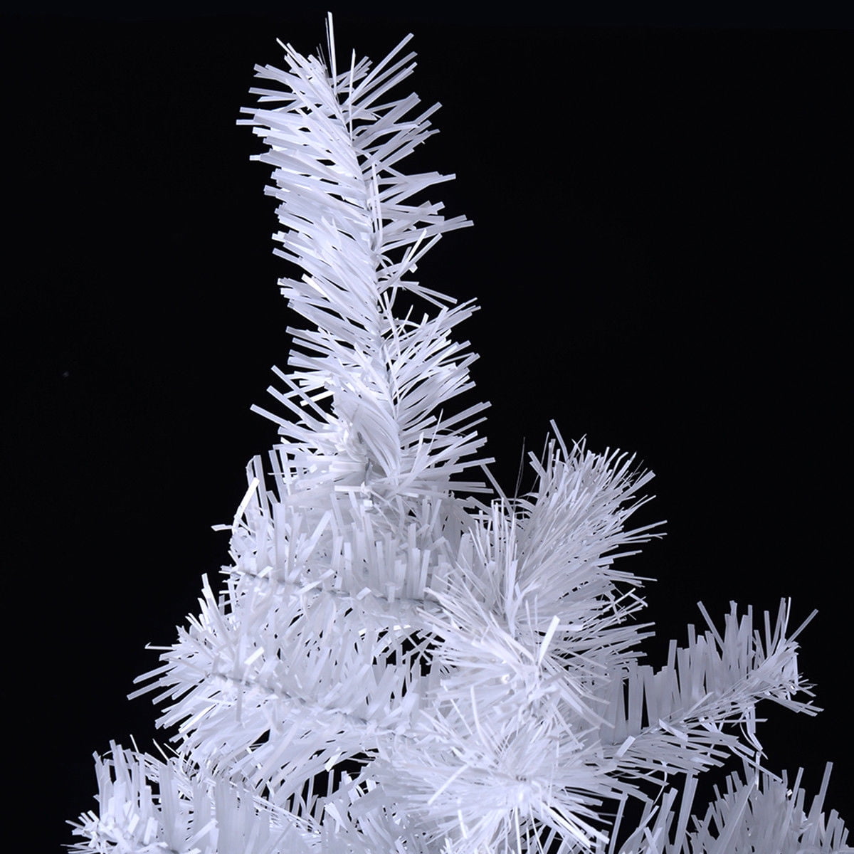 Costway 7Ft Artificial Xmas Tree Stand Christmas Decoration White