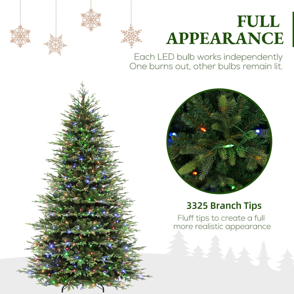 VIVATREES 12FT Pre-Lit Artificial Christmas Tree, 8165 Branch Tips 850 LED Lights, 10 Lighting Modes, PE+PVC Foliage, Foot Pedal Control Xmas Tree for Home, Office Decor