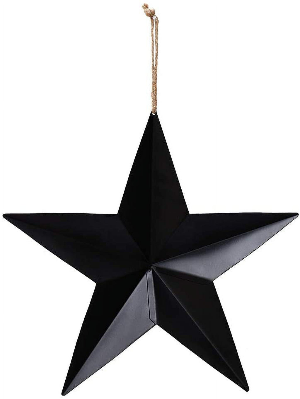 American Metal Barn Star Patriotic Star Hanging Wall Decor Outdoor Indoor Texas Star Ornament Christmas Home Decor 12 inch (3, Black)