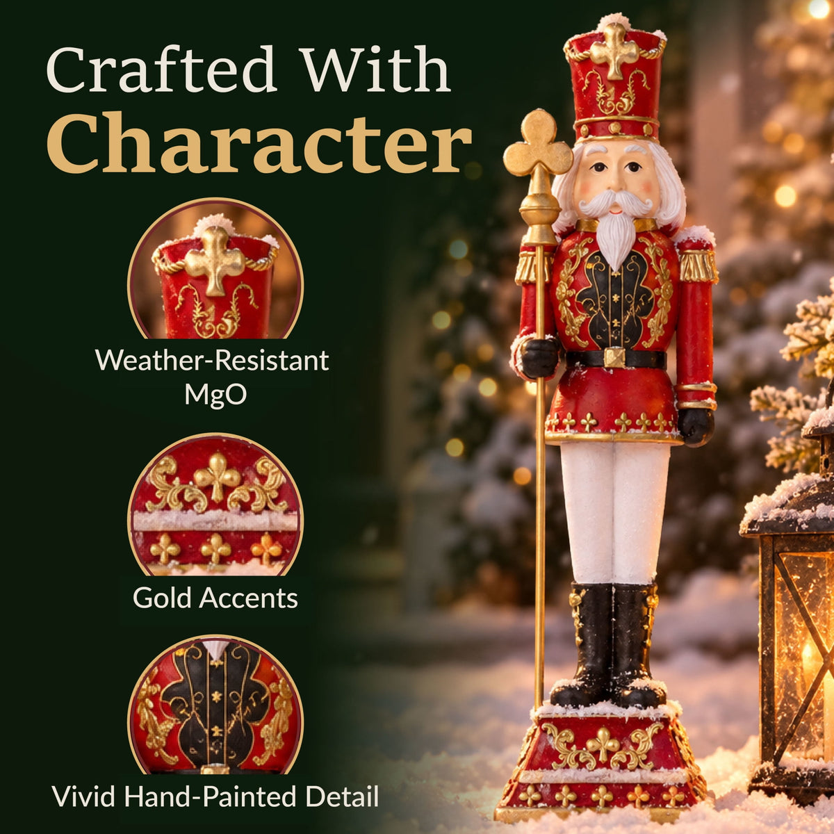 Sunnydaze 48" Victor the Regal Nutcracker Decorative Christmas Statue