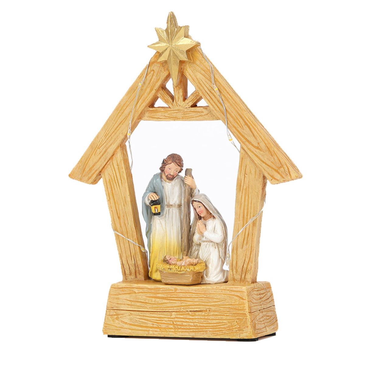 Seasonal Nativitys Table Decoration Festive Manger Scene for Home or Office Christmas Display