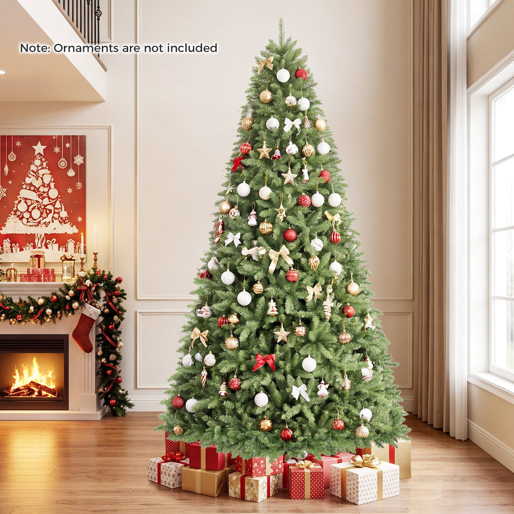 Costway 4 ft Artificial Christmas Tree with 559 Lush PVC Branch Tips & Folding Metal Stand