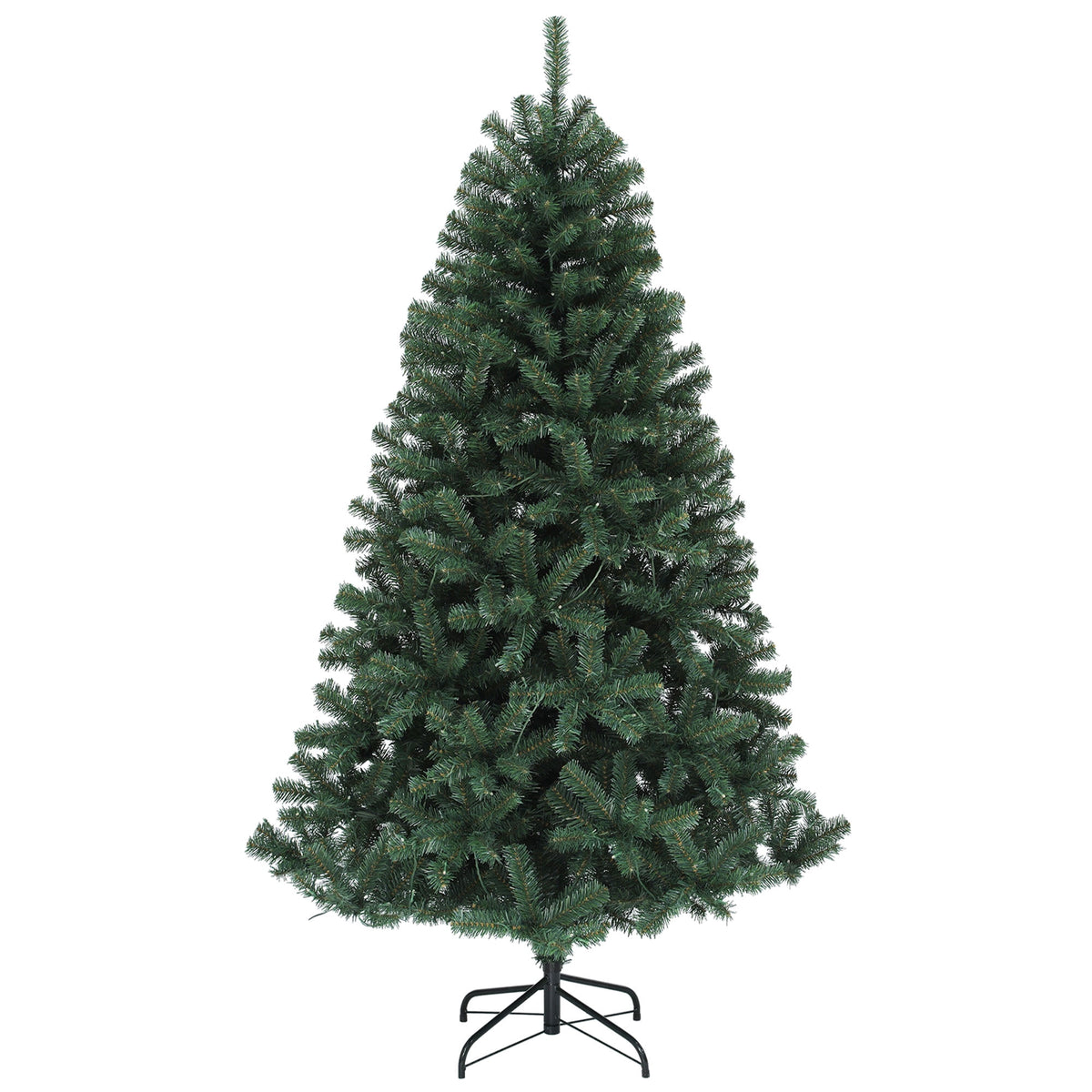 Uforic 6ft Pre-lit Hinged Spruce Artificial Christmas Tree with 1000 Branch Tips & 250 Lights, Remote Control, 11 Light Modes, Green
