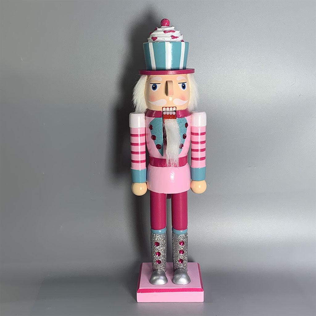 QSTDGVPW 3pcs 14" Nutcracker Solider Figures Puppet Doll Home Christmas Doll Ornament