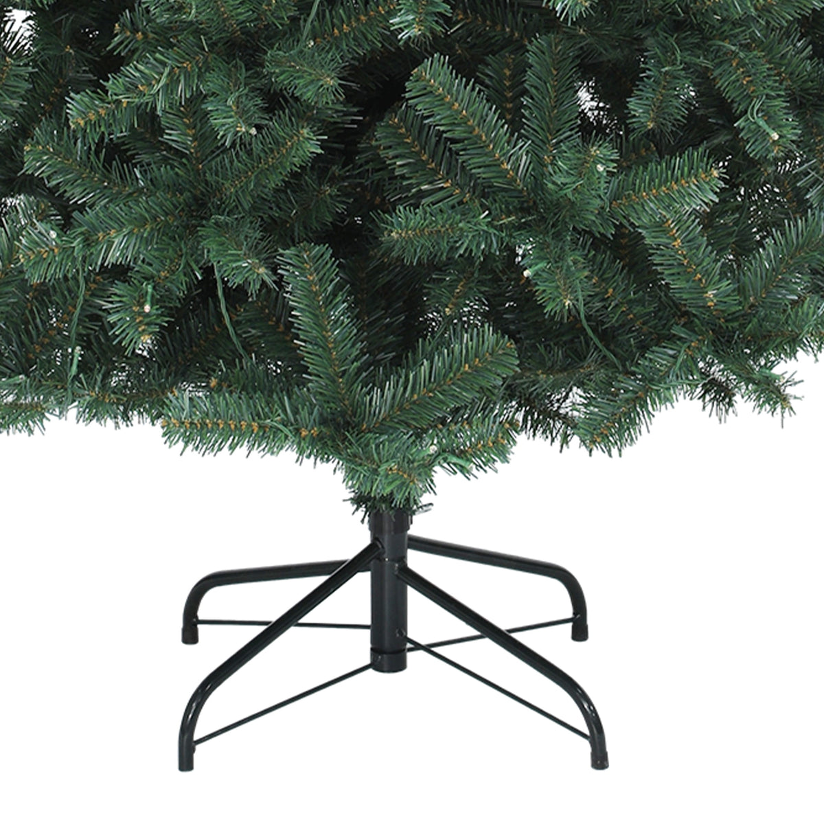 Uforic 6ft Pre-lit Hinged Spruce Artificial Christmas Tree with 1000 Branch Tips & 250 Lights, Remote Control, 11 Light Modes, Green