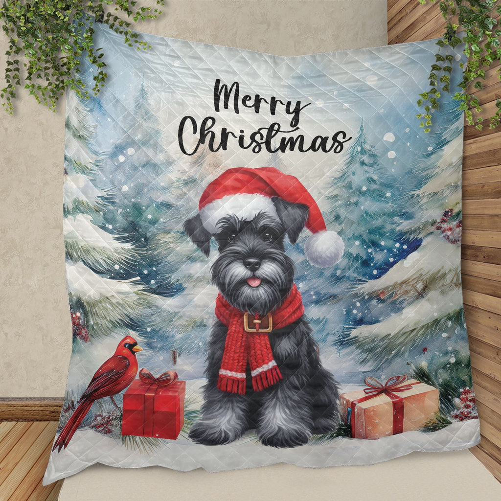 Merry Christmas French Bulldog Enjoys Woofmas Winter Xmas Holiday Quilt Bedding Set Dog Lover Gifts 1 Blanket Bed Cover 2 Pillowcases - 02022