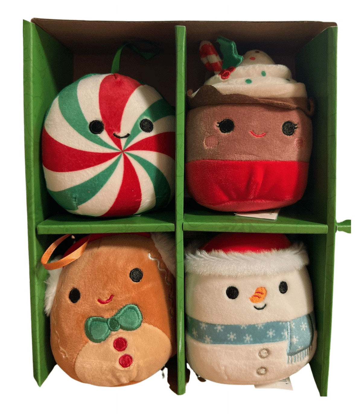 Squishmallows Christmas Ornaments 4-inch 8-Piece Mini Plush 2023