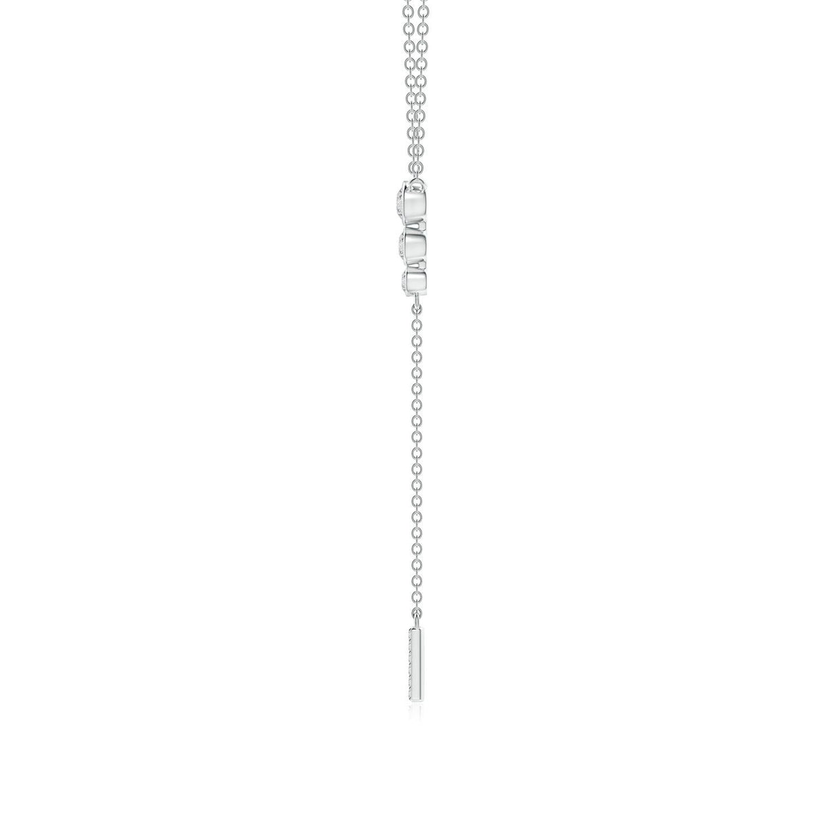 Angara Necklace - Natural Diamond Lariat Necklace in 14K Yellow Gold for Women | April Birthstone Jewelry, Birthday, Anniversary, Christmas, Jewelry Gift for Women
