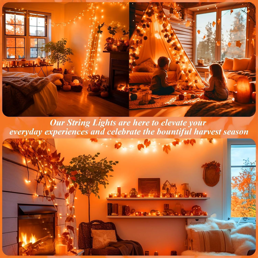 JMEXSUSS 200 LED Christmas Lights Indoor Outdoor, Connectable Warm White Christmas Tree Lights Clear Wire, 66 Ft Twinkle Fairy String Lights Plug in for Bedroom Wedding Christmas Tree Decorations