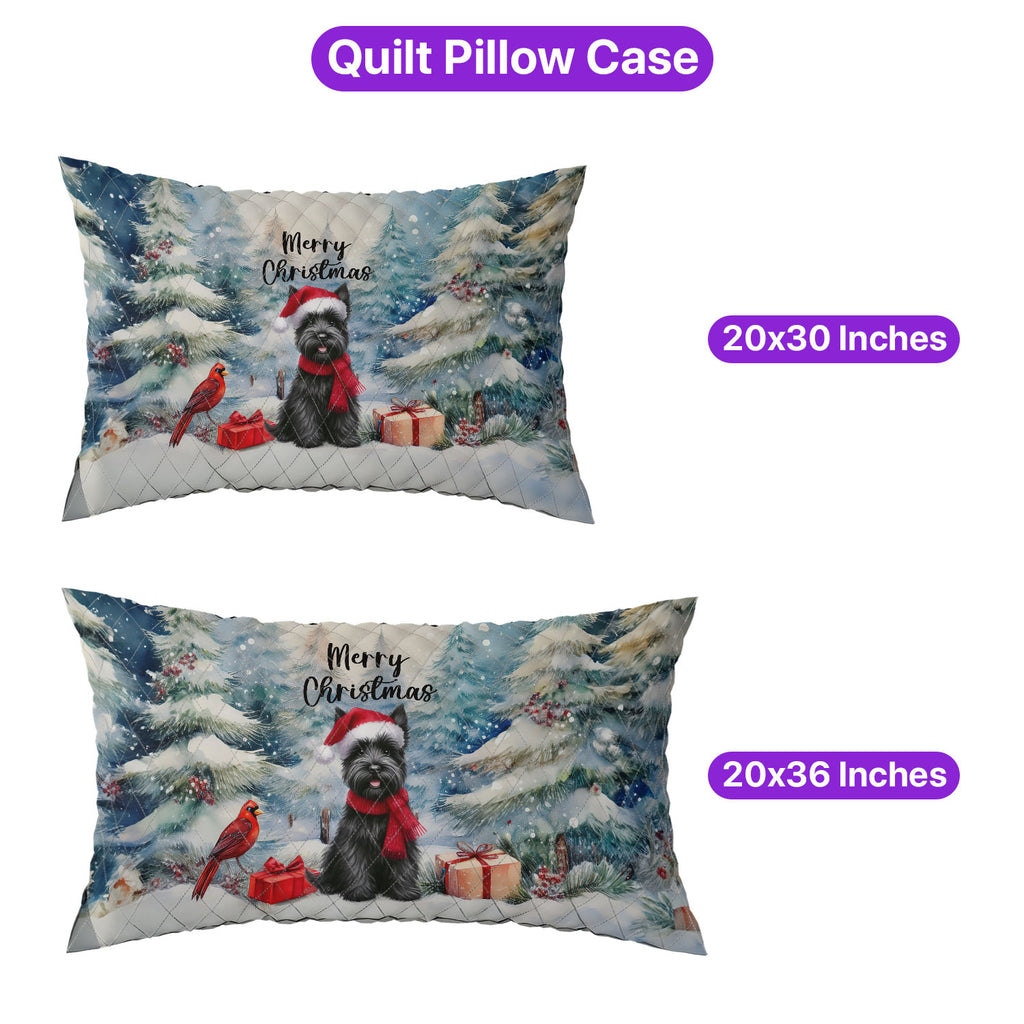 Merry Christmas French Bulldog Enjoys Woofmas Winter Xmas Holiday Quilt Bedding Set Dog Lover Gifts 1 Blanket Bed Cover 2 Pillowcases - 02022