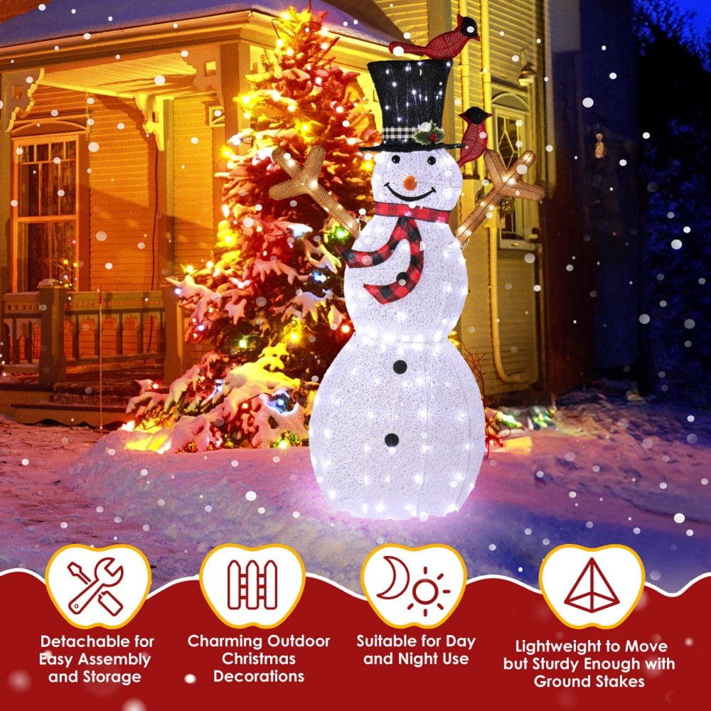 JOY Letter Sign Decoration - Lighted Home Scene Yard Sign Decor with Warm White Light - Indoor Outdoor Christmas Display for Lawn Garden - 47.2in Tall