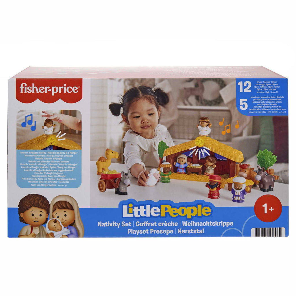 Fisher-Price Little People Nativity Set for Toddlers with Light & Music, 18 Play Pieces