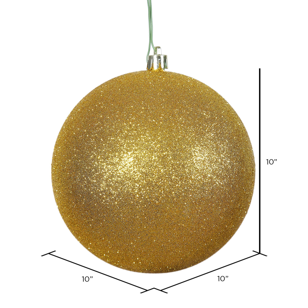 Vickerman 10" Sea Foam Candy Ball Ornament