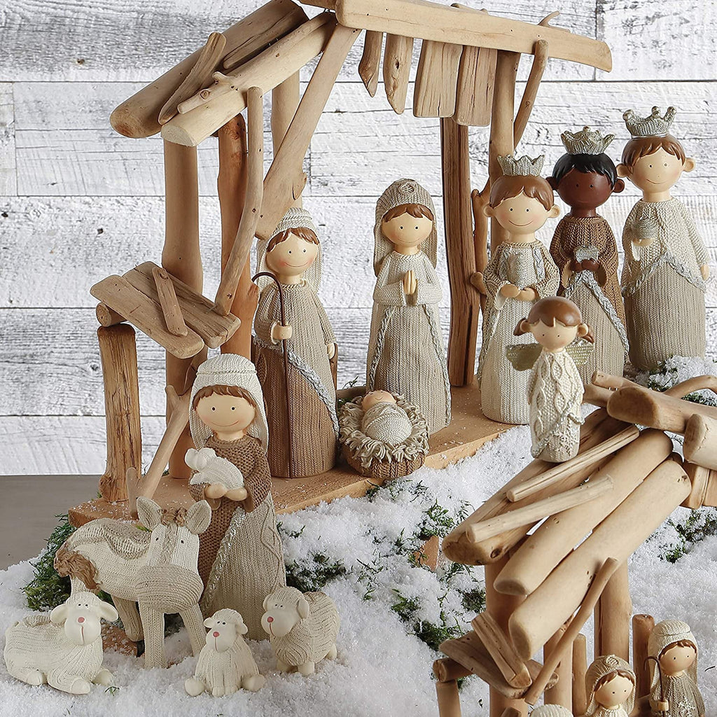Raz Imports Tidings Of Joy 8.75" Knit Nativity, Set of 11