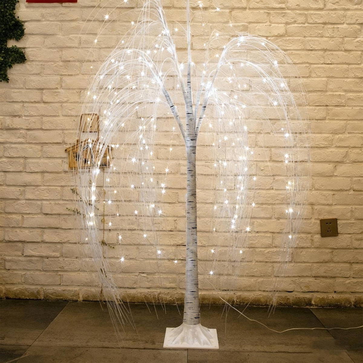 Clearance! Christmas Lighted Willow Tree, 71" Weeping Willow Tree with Remote Control, Pre-Lit Christmas Decor Tree for Home, Wedding, Party and Garden