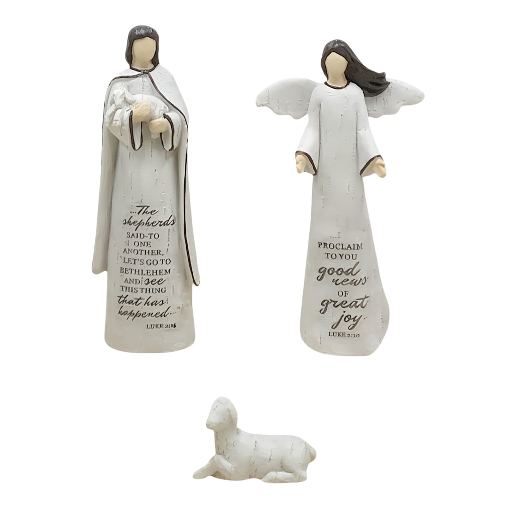 Jesscasday Baby Jesuses Holy Family Statue Miniature Christmas Nativity Scene Sculpture