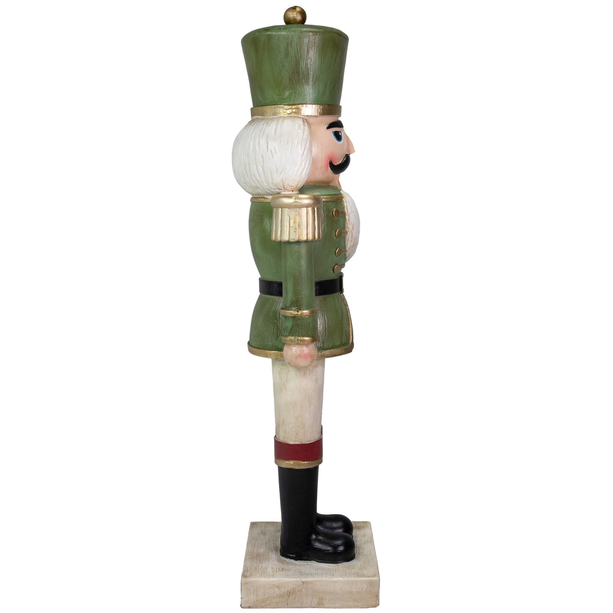 Sunnydaze Green Polyresin Ivan the Rustic Nutcracker Christmas Statue, 33" (2-Pack)