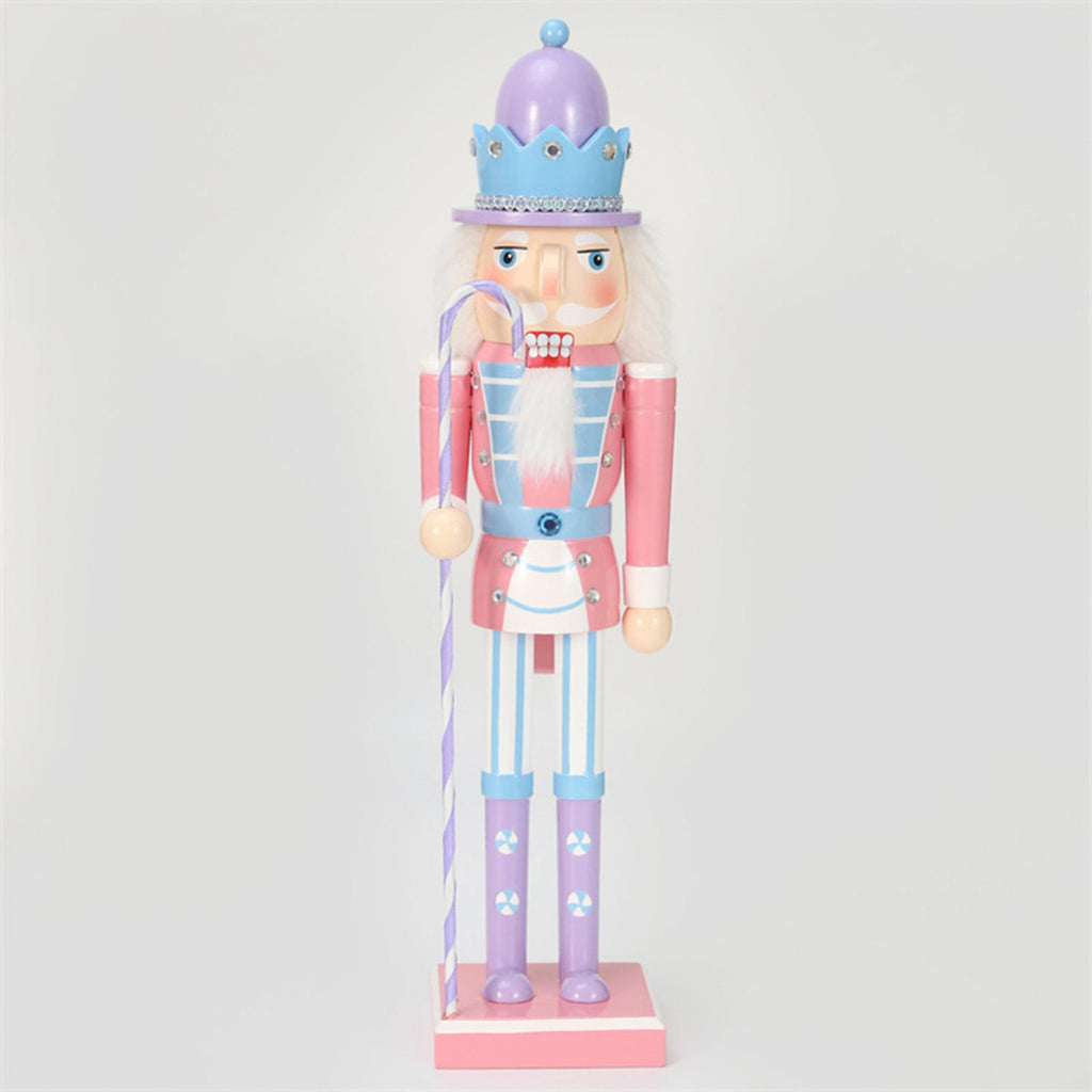balikha 4 Pack Christmas Nutcracker Ornaments Puppet Desktop Wooden Nutcracker Doll Nutcracker Figures for Office Home Decor Festival Xmas Gifts, Multicolor M