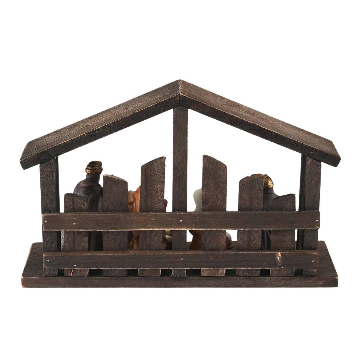 Porcelain Tabletop Indoor Nativity Scene Christmas Decoration, 11" x 7", 11 Pieces, by Holiday Time