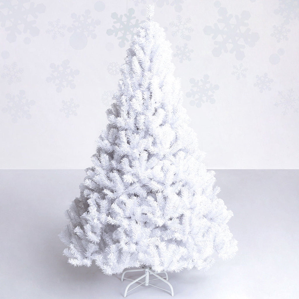 Costway 7Ft Artificial Xmas Tree Stand Christmas Decoration White