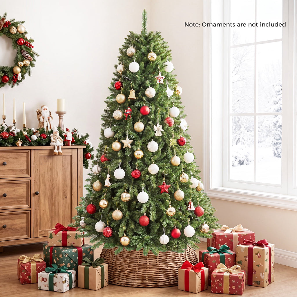 Costway 4 ft Artificial Christmas Tree with 559 Lush PVC Branch Tips & Folding Metal Stand