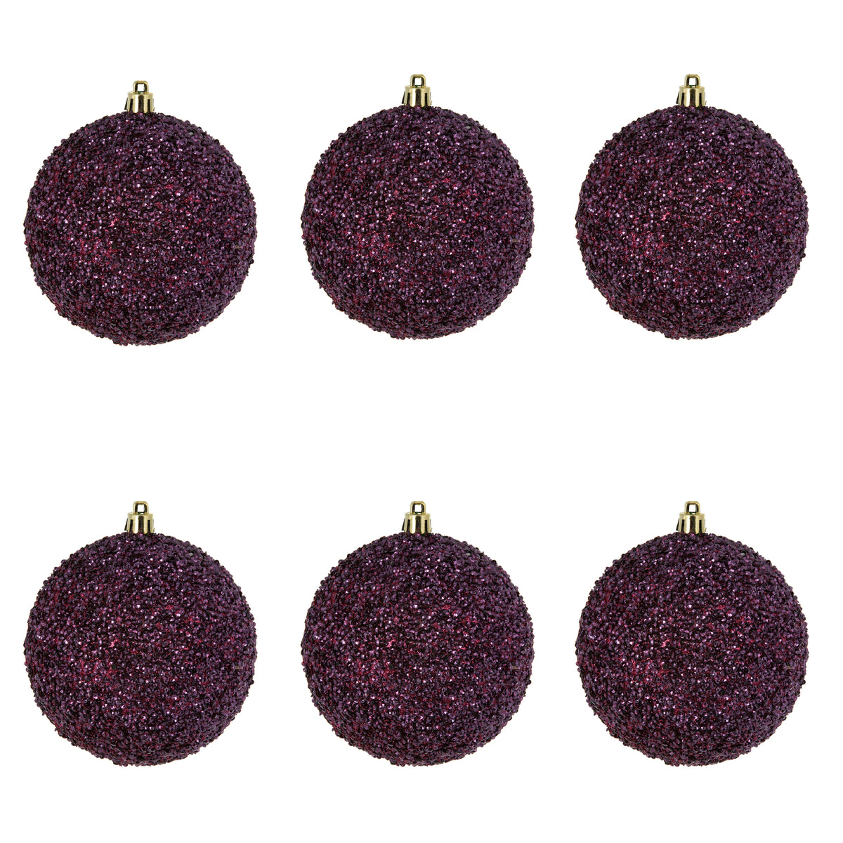 Vickerman 6" Turquoise Beaded Ball Ornament, 4 per Bag