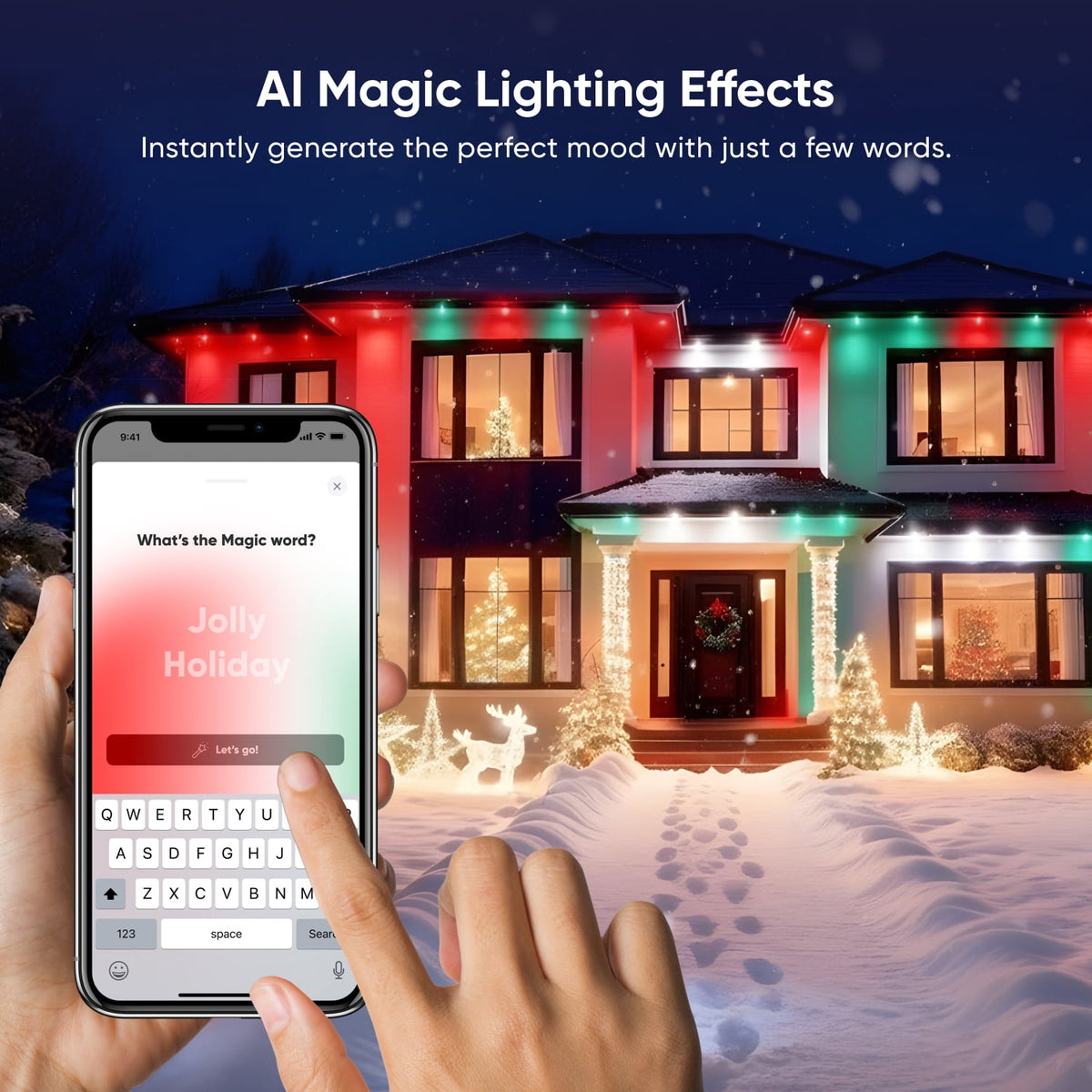 Nanoleaf 50ft Matter Smart Multicolor Permanent Outdoor Lights Smarter Kit with Side Clips – Plug-in RGBICW Addressable LED Pucks, Cuttable & Extendable