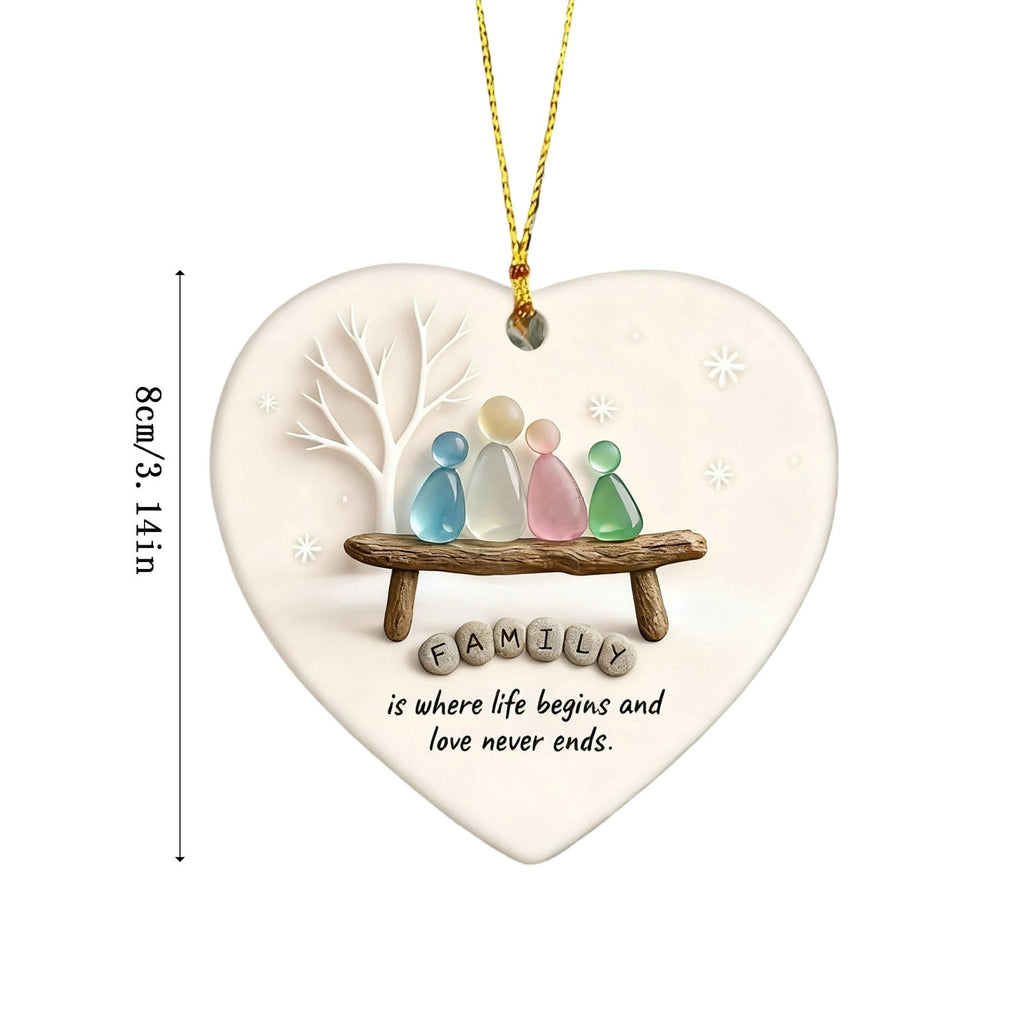 Lunxisen 1 Pcs Sea Glass Nativity: Jesus’ Birth Christmas Ornament,Coastal Inspired Sea Glass Nativity Ornament,Handmade Nativity Scene, with Shells and Starfish