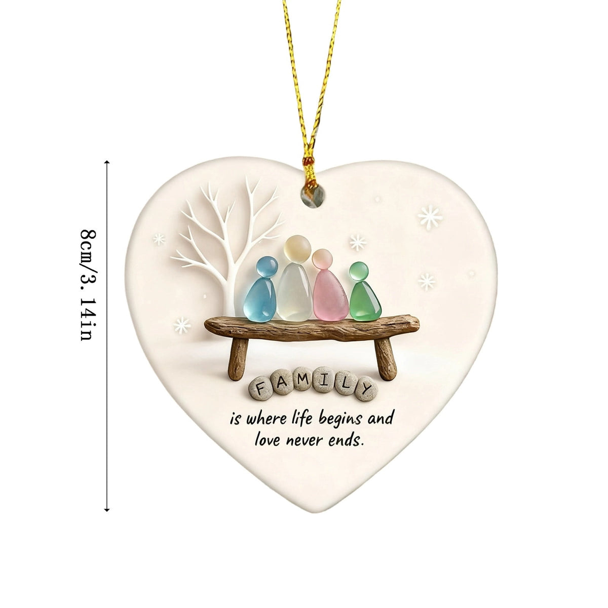 Lunxisen 1 Pcs Sea Glass Nativity: Jesus’ Birth Christmas Ornament,Coastal Inspired Sea Glass Nativity Ornament,Handmade Nativity Scene, with Shells and Starfish