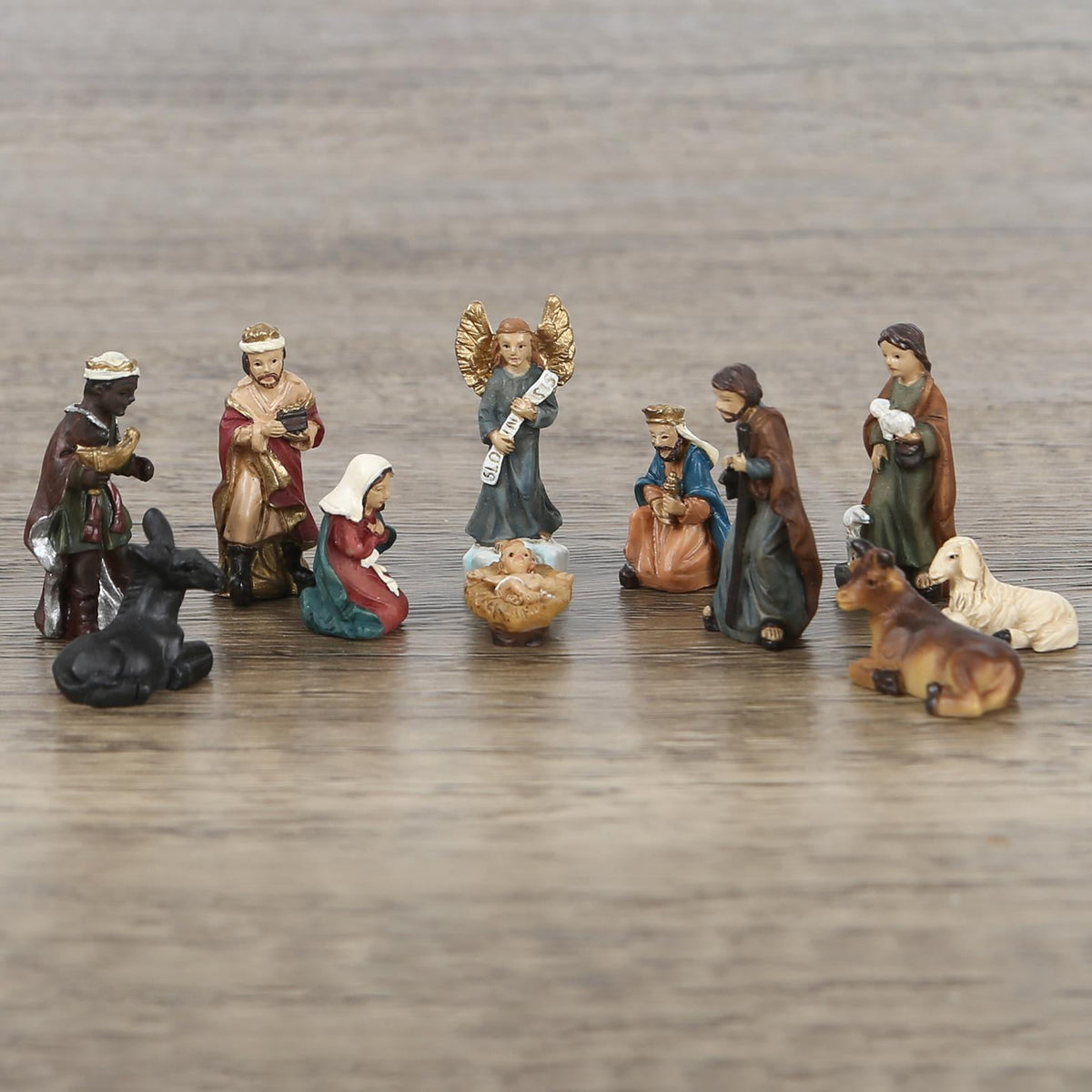 Nativity Figurine Birth of Jesus Set Scene Religious Gift