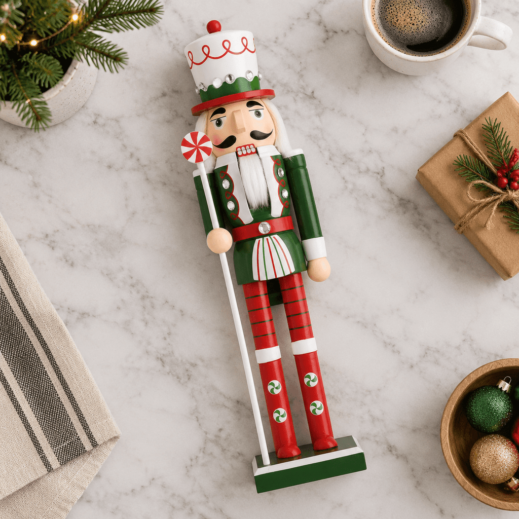 Red 15 Inch Christmas Soldier Nutcracker Figure Holiday Decor