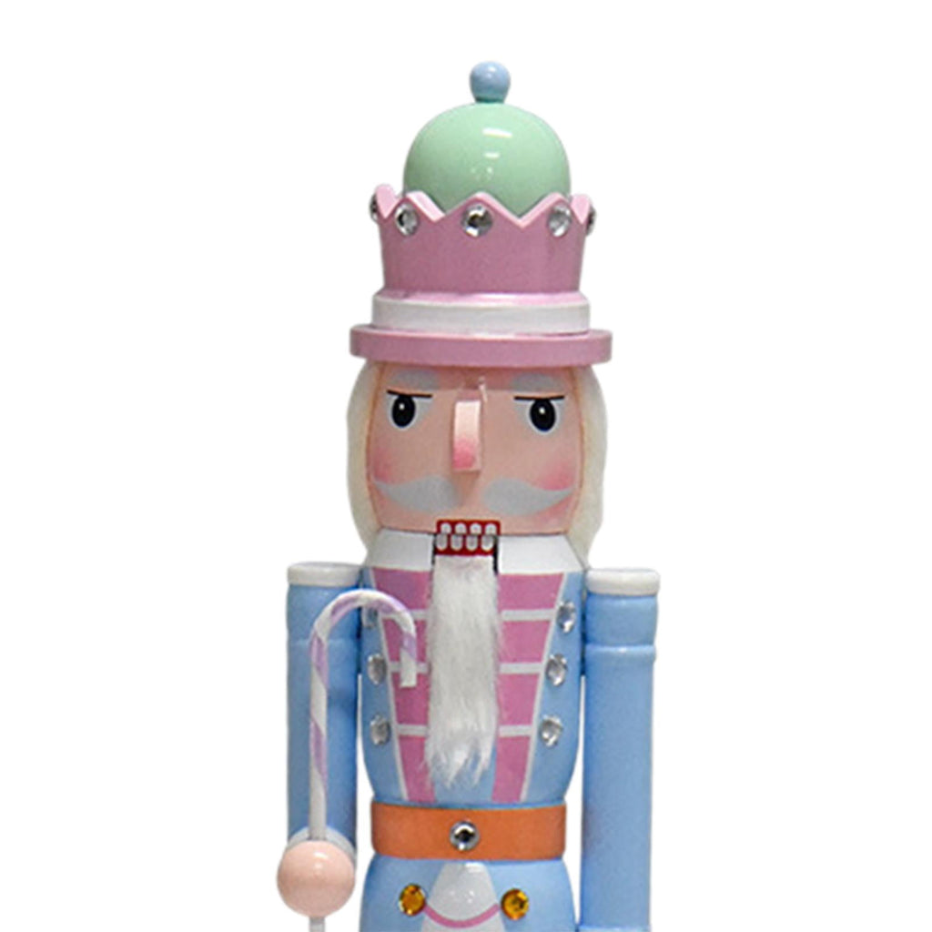 QSTDGVPW Nutcracker Figurine Christmas Decorations Desk Ornament Crafts Table Centerpiece Blue