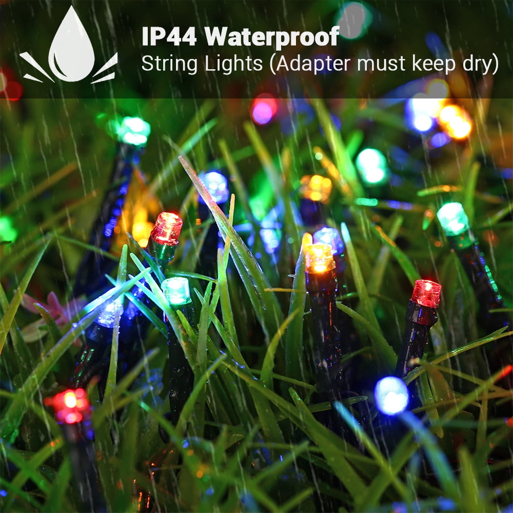 Christmas Lights Multicolor, Toodour 82ft 200 LED Christmas String Lights with 8 Modes, Timer, Connectable Plug in Christmas Outdoor Indoor Lights for Home, Garden, Party, Christmas Tree Decor