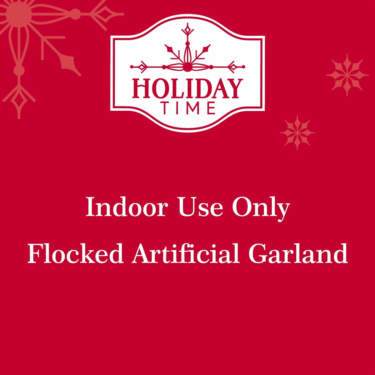 Snow-Flocked Winter Frost Unlit Artificial Christmas Garland, Green and White, 9', by Holiday Time
