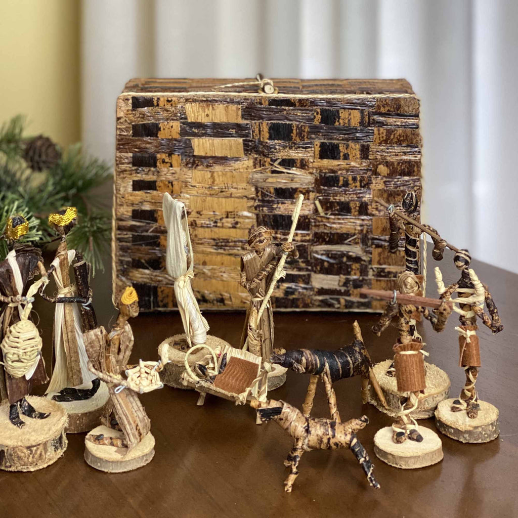 Banana Fiber Nativity Set Esther Kariuki
