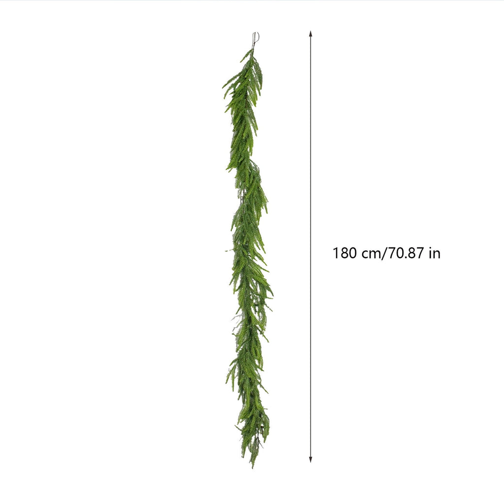 RBCKVXZ 5 FT Christmas Garland Thick and Realistic Artificial Cedar Garland Green Faux Needles Garland for Christmas Winter Home Mantel Fireplace Holiday Party Decorations