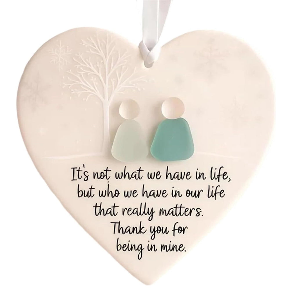 Lunxisen 1 Pcs Sea Glass Nativity: Jesus’ Birth Christmas Ornament,Coastal Inspired Sea Glass Nativity Ornament,Handmade Nativity Scene, with Shells and Starfish