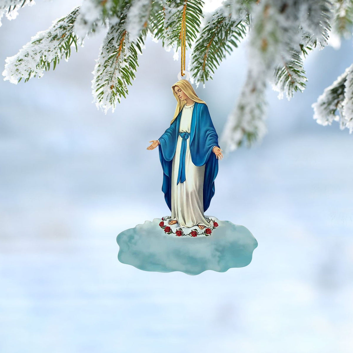 Xuniizn Nativity Ornaments, Christmas Nativity Scene Ornaments Acrylic Christmas Tree Decorations for Xmas Tree, Home, Office, Hanging Ornament, Religious Gifts, Party Decor, Christmas Decorations
